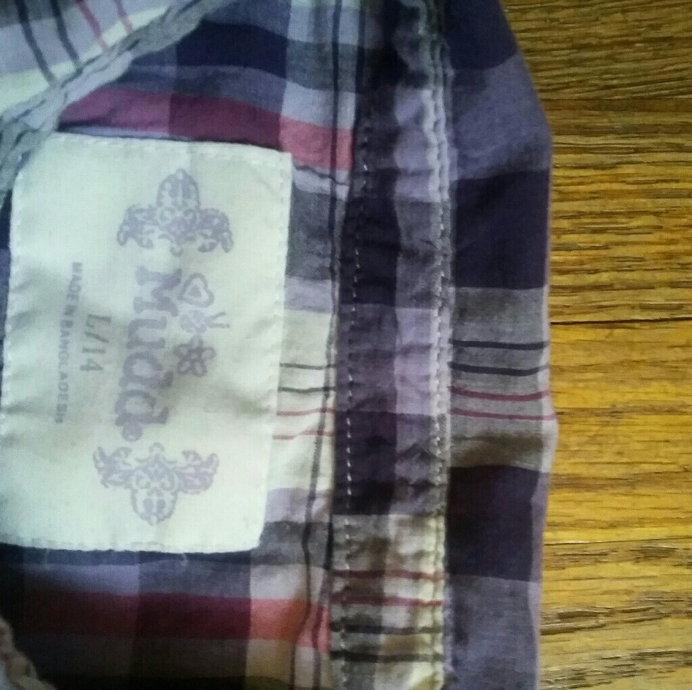 Mudd tie waist sleeveless shirt. - Picture 2 of 4